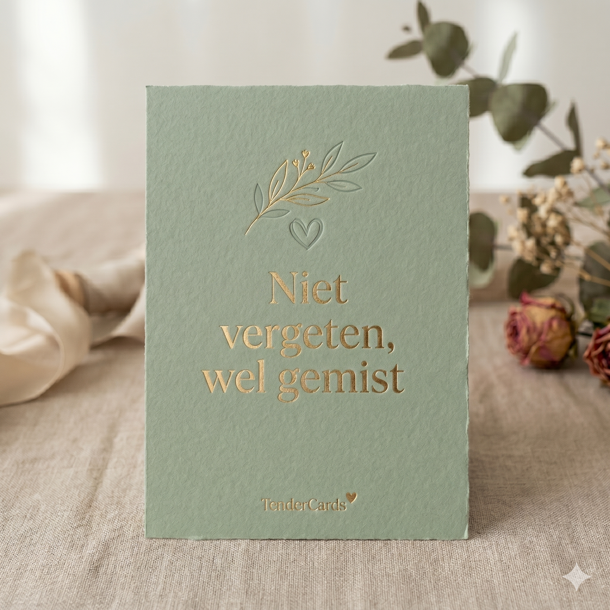 TenderCards kaart — Niet vergeten, wel gemist